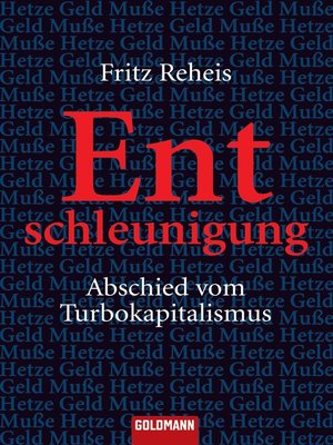 cover image of Entschleunigung